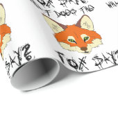 wat zegt de vos ? cadeaupapier (Rol Hoek)