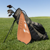 Wat zegt de vos? golfhanddoek (Groen)