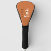 Wat zegt de vos? golfheadcover (Voorkant)