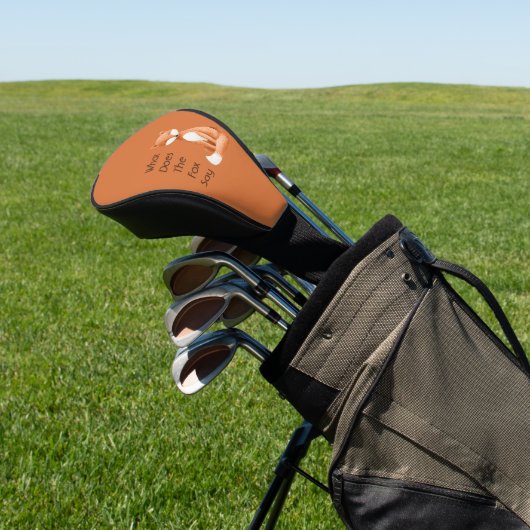 Wat zegt de vos? golfheadcover (Insitu)