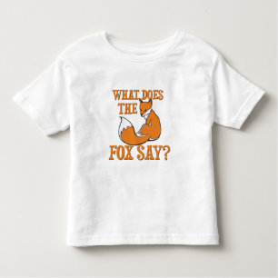 Wat zegt de vos? kinder shirts