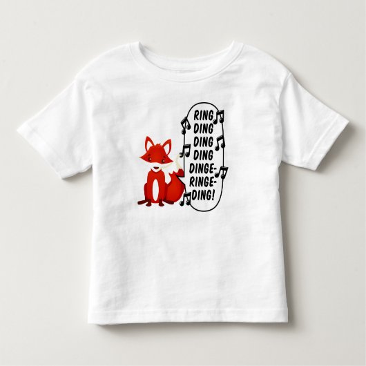 Wat zegt de vos? kinder shirts (Voorkant)