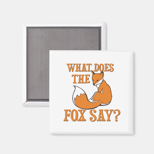 Wat zegt de vos? magneet (Voorkant / Achterkant)