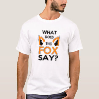 Wat zegt de vos? Mannen T shirt