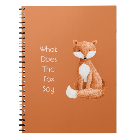 Wat zegt de vos? notitieboek (Voorkant)