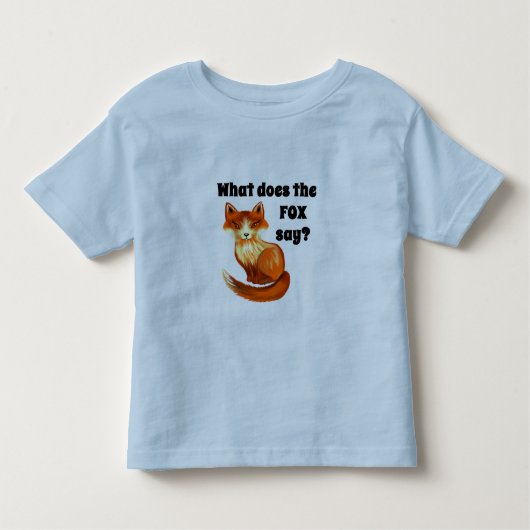 Wat zegt de vos over kleding en cadeaus? kinder shirts (Voorkant)