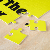 Wat zegt de vos over kleding en cadeaus? legpuzzel (Zijkant)