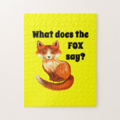 Wat zegt de vos over kleding en cadeaus? legpuzzel (Verticaal)