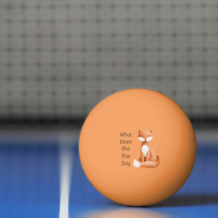 Wat zegt de vos? pingpongbal