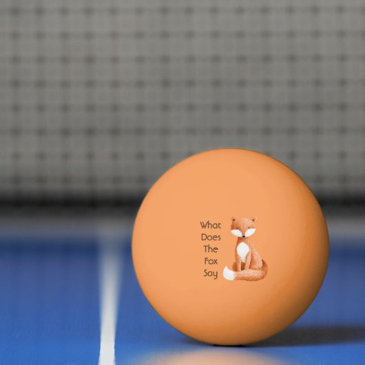 Wat zegt de vos? pingpongbal (Net)