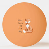 Wat zegt de vos? pingpongbal (Voorkant)