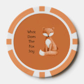 Wat zegt de vos? poker chips (Voorkant)