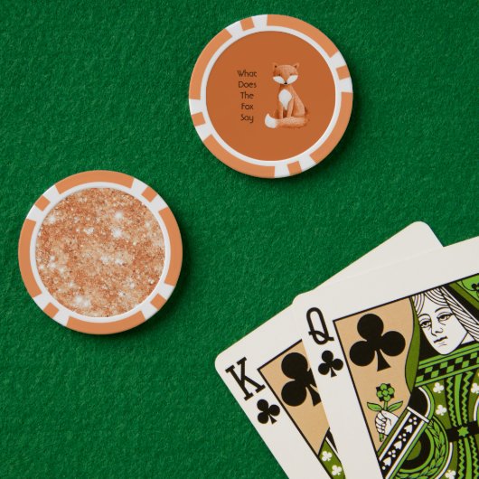 Wat zegt de vos? poker chips (Pokertafel (Dubbel))
