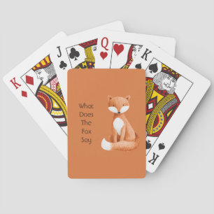 Wat zegt de vos? pokerkaarten