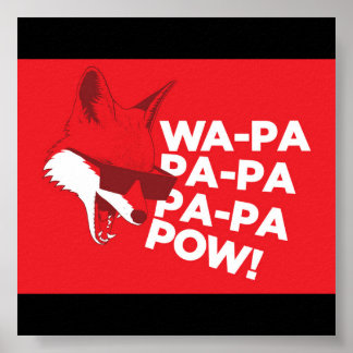 Wat zegt de vos Poster? Poster