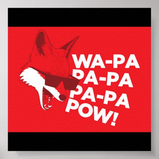 Wat zegt de vos Poster? Poster (Voorkant)