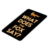 Wat zegt de vos? Premium Flexi Koelkast Magnet Magneet (Linkerzijde)
