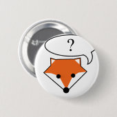 Wat zegt de vos? ronde button 5,7 cm (Voorkant /achterkant)