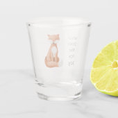 Wat zegt de vos? shot glas (Achterkant)
