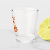 Wat zegt de vos? shot glas (Rechts)
