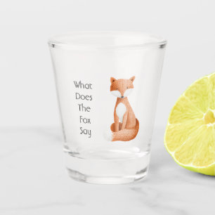 Wat zegt de vos? shot glas
