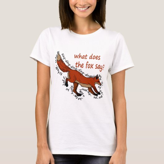 Wat zegt de vos? t-shirt (Voorkant)