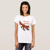 Wat zegt de vos? t-shirt (Voorkant volledig)