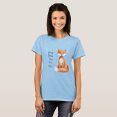 Wat zegt de vos? t-shirt (Voorkant volledig)