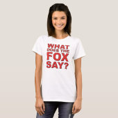 Wat Zegt De Vos T-Shirt (Voorkant volledig)