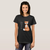 Wat zegt de vos? t-shirt (Voorkant volledig)