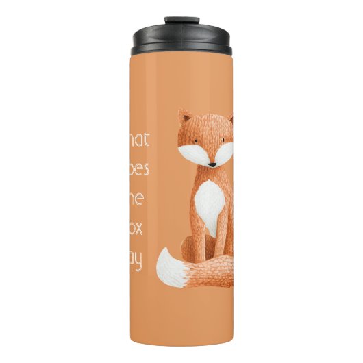 Wat zegt de vos? thermosbeker (Voorkant)
