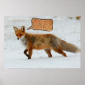 Wat zegt de vos? Ylvis tribute art print (Voorkant)