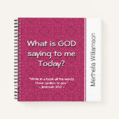 WAT ZEGT GOD? Christelijke Gebedsdevotie Notitieboek (Voorkant)