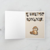 "Wat zei de aap" Humoristisch wenskaart Kaart (Binnen)