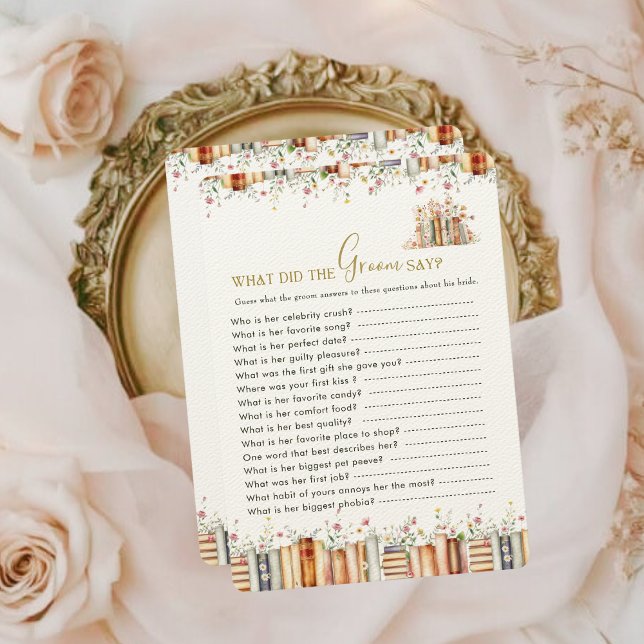 Wat zei de bruidegom boek Vrijgezellenfeest Game (Creator heeft geüpload)