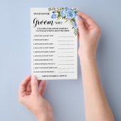 Wat zei de Bruidegom Bruidsmeisjes Borrel Blauwe s Flyer (Hand)