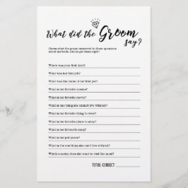 Wat zei de bruidegom spel voor Vrijgezellenfeest