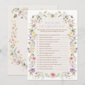 Wat zei de bruidegom | Vrijgezellenfeest Game Kaar Kaart (Voorkant / Achterkant)