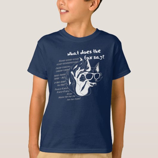 Wat zei de Fox? T-shirt (Voorkant)