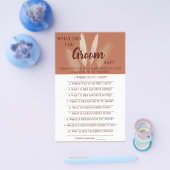 Wat zei de Groom? | Spaarkaart voor Vrijgezellenfe Flyer (Enkel)