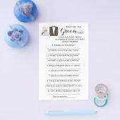 Wat zei de Groom? Vrijgezellenfeest game-kaart Flyer (Enkel)