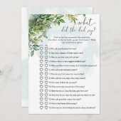 Wat zei de vader? Baby shower spel Kaart (Voorkant / Achterkant)