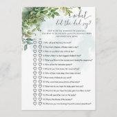 Wat zei de vader? Baby shower spel Kaart (Voorkant)