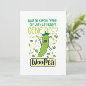 Wat zei Gregor Mendel toen hij Genetisch vond? Bedankkaart (Staand voorkant)