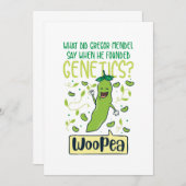 Wat zei Gregor Mendel toen hij Genetisch vond? Bedankkaart (Voorkant / Achterkant)