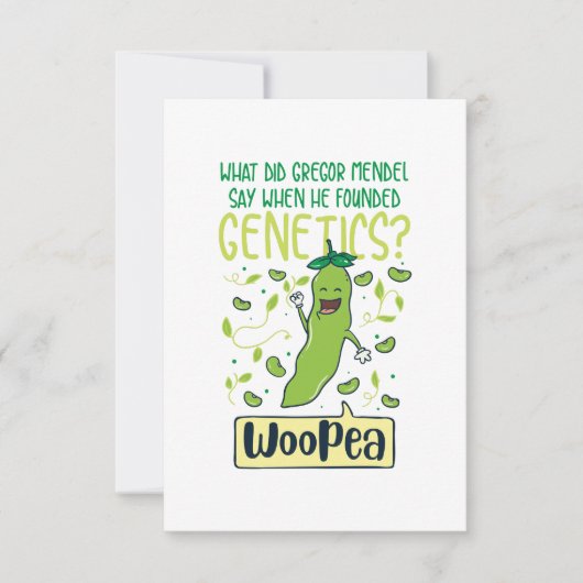 Wat zei Gregor Mendel toen hij Genetisch vond? Kaart (Voorkant)