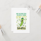 Wat zei Gregor Mendel toen hij Genetisch vond? Kaart (Voorkant / Achterkant in situ)