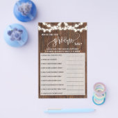 Wat zei Groom Westerne Vrijgezellenfeest game Kaar Flyer (Enkel)