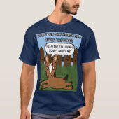 Wat zei het paard? Papa grapt grappig paard T-shirt (Voorkant)