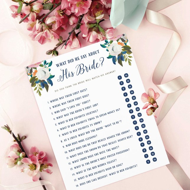 Wat zei hij over zijn bride? (Creator heeft geüpload)